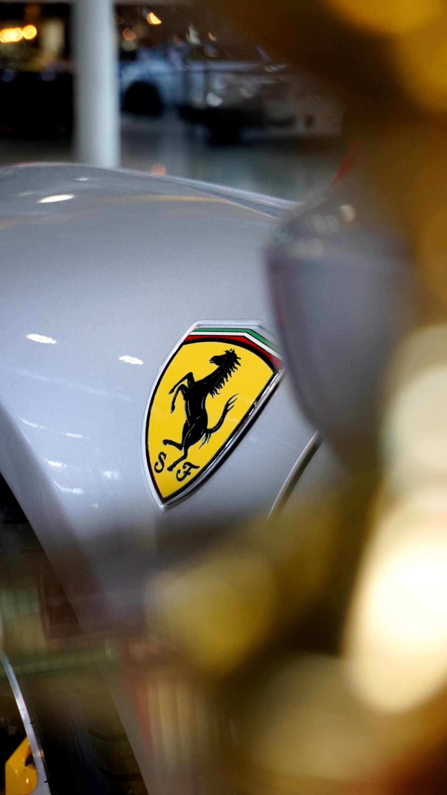 Ferrari Logo, Nahaufnahme