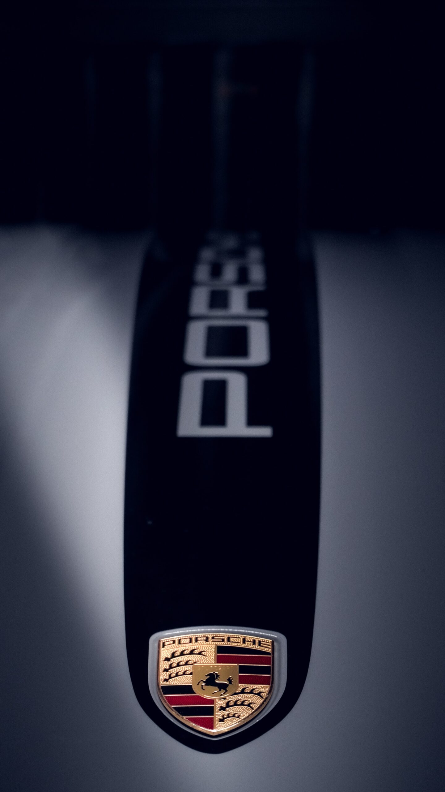 Porsche Logo, Nahaufnahme